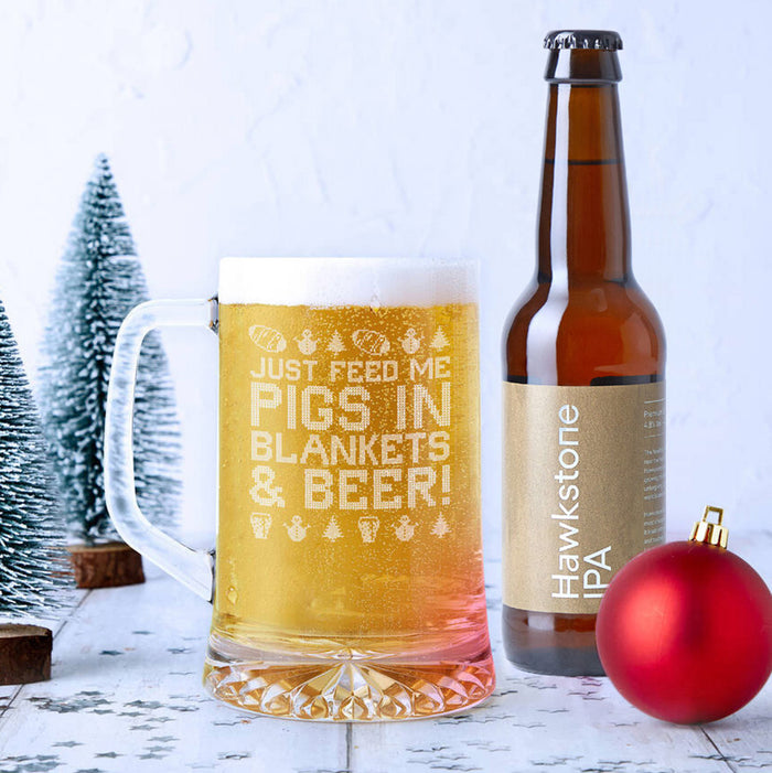 Pigs In Blankets And Beer Glass Beer Tankard