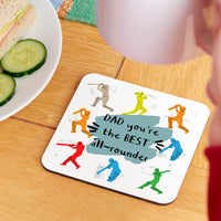 Choose Your Message Cricket Coaster