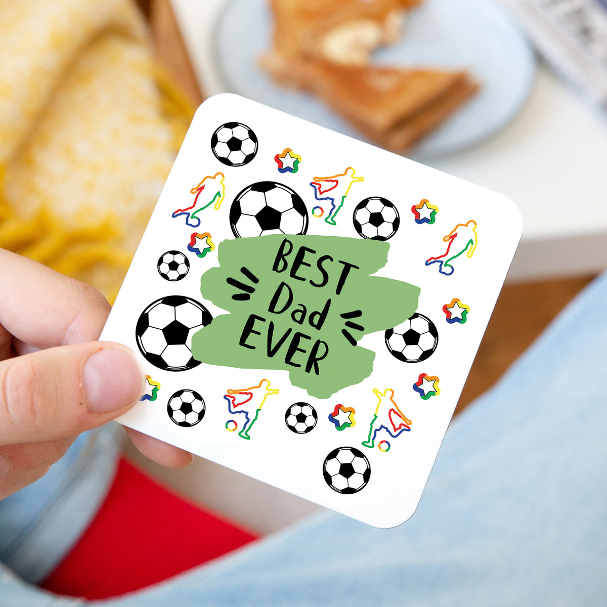 Choose Your Message Football Coaster