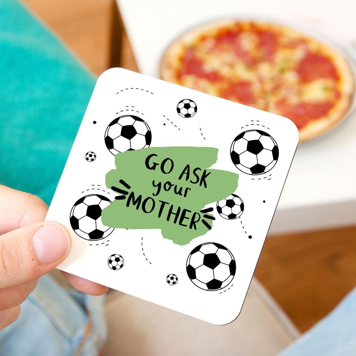 Choose Your Message Football Coaster