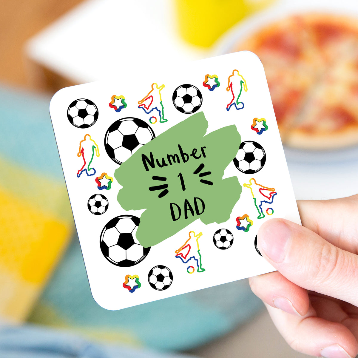 Choose Your Message Football Coaster