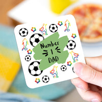 Choose Your Message Football Coaster