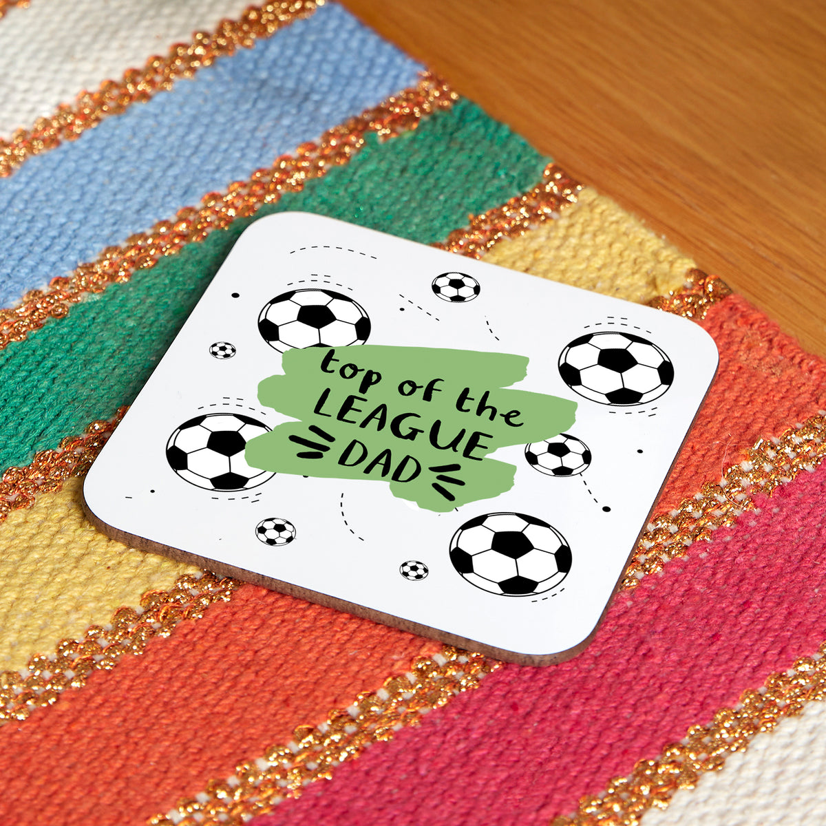 Choose Your Message Football Coaster