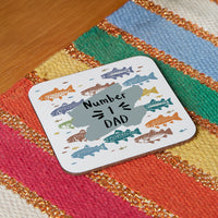 Choose Your Message Fishing Coaster