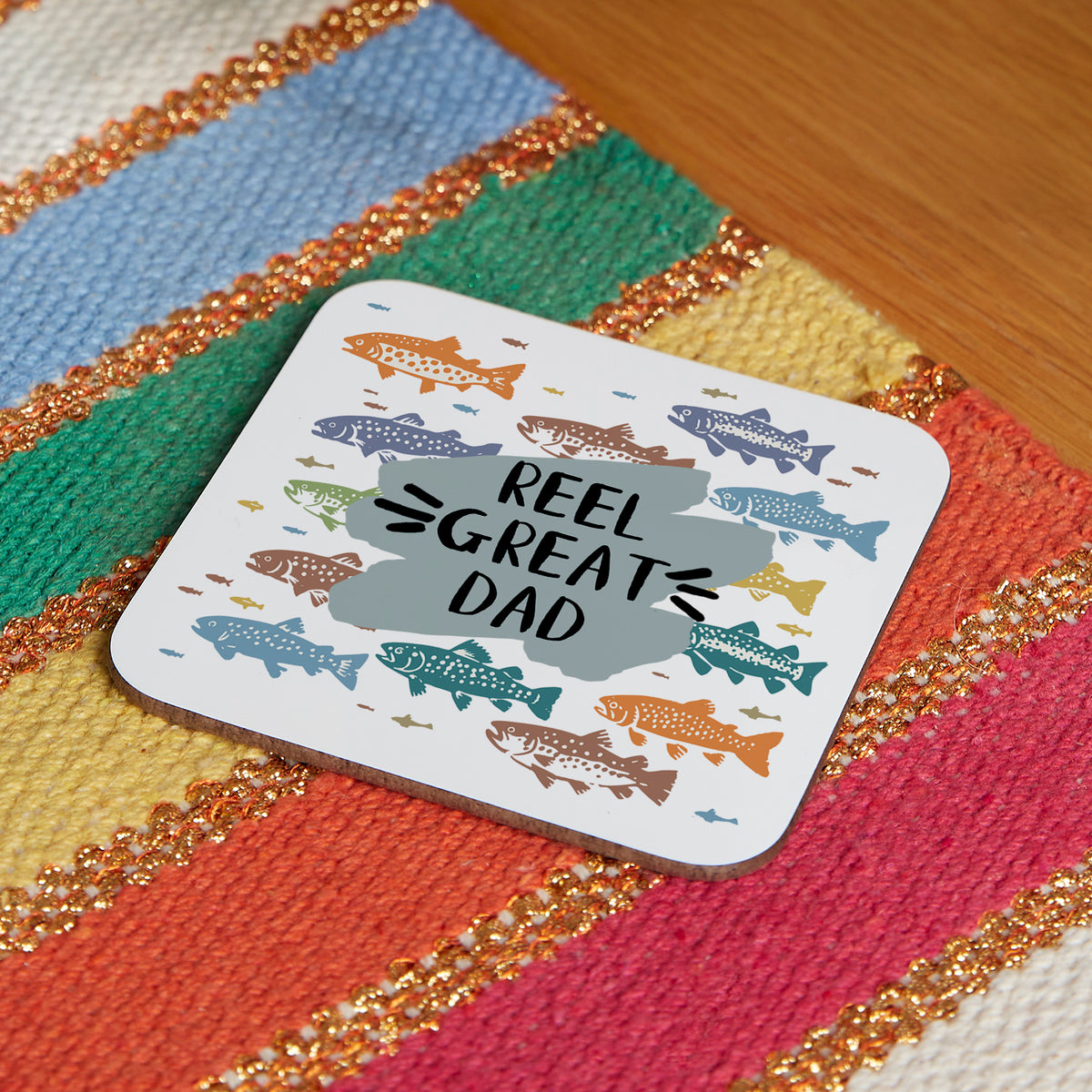 Choose Your Message Fishing Coaster