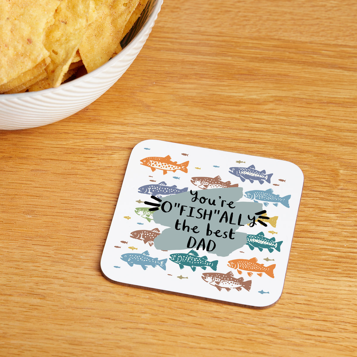 Choose Your Message Fishing Coaster