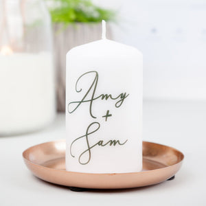 Personalised Couple Anniversary Candle