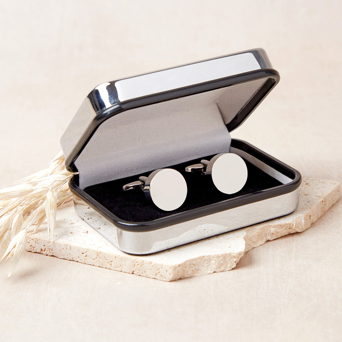 Personalised Rectangle Map Cufflinks