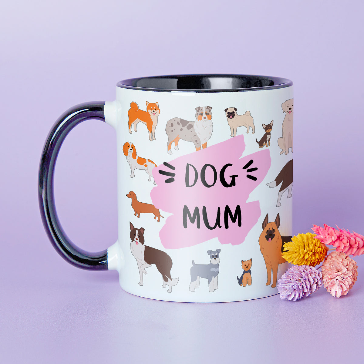 Dog Mum Wrap Design Mug