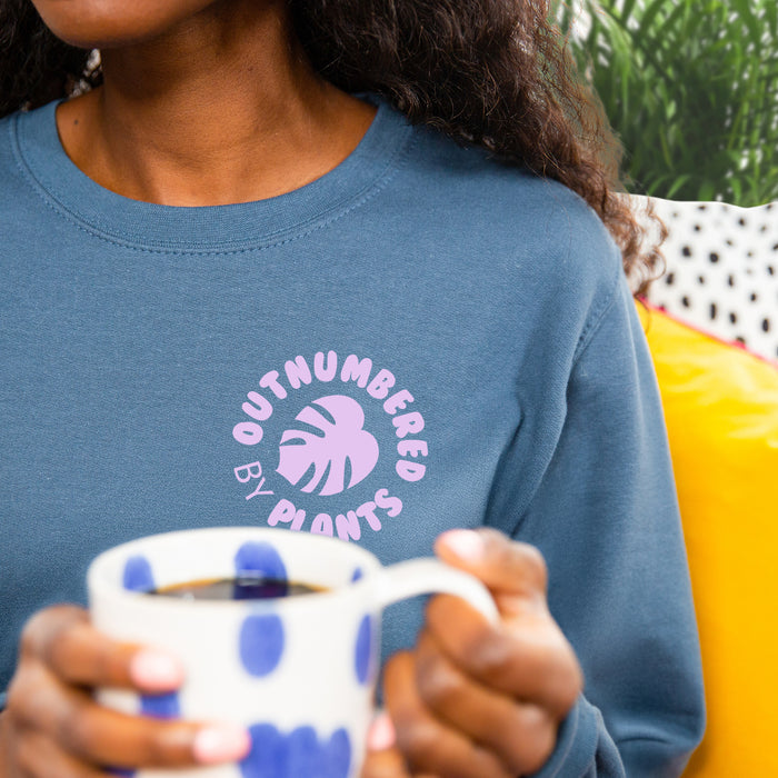 Outnumbered by Plants Crest Sweatshirt