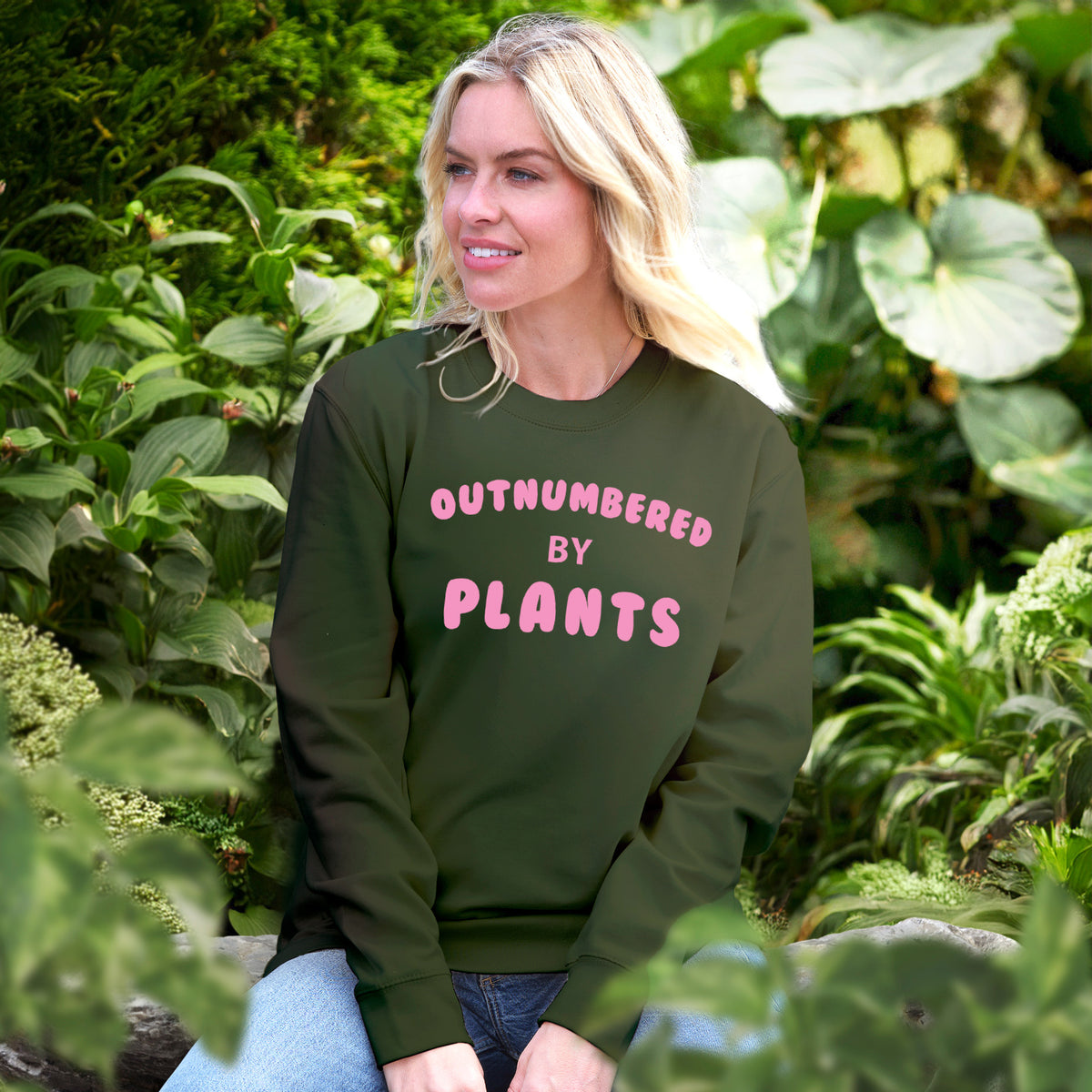 Outnumbered by Plants Sweatshirts