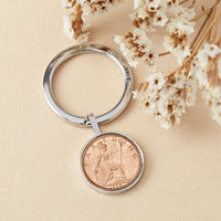 Farthing 90th 1936 Birthday Coin Keyring