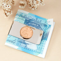 Farthing 90th 1936 Birthday Coin Money Clip