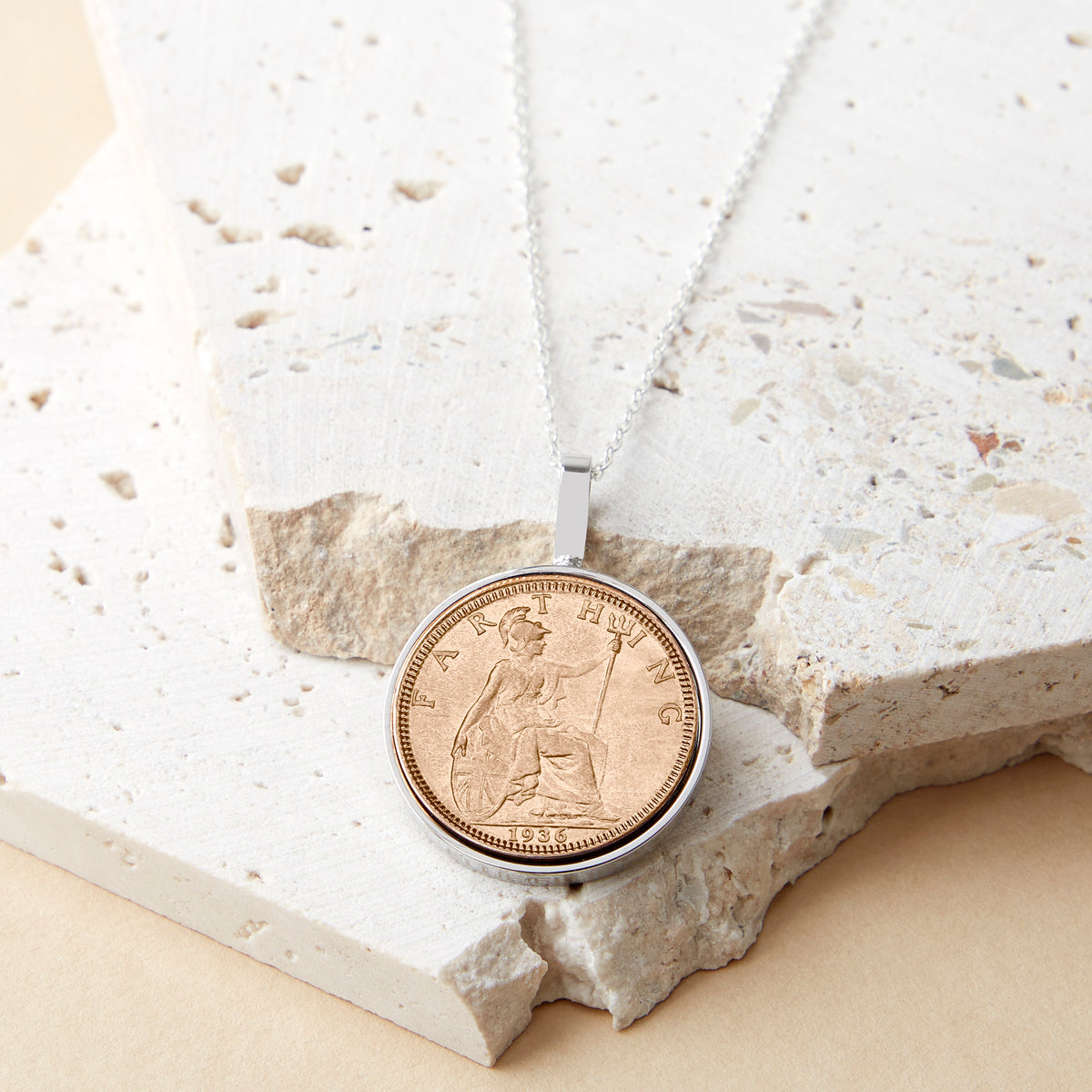 90th Birthday 1936 Farthing Coin Necklace