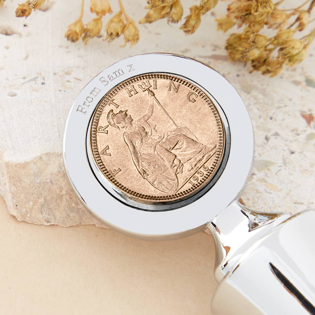 Farthing 90th 1936 Coin Bottle Stopper