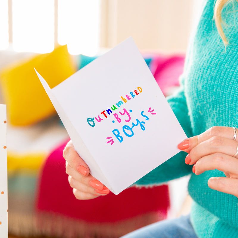 'Outnumbered By Boys' Mug