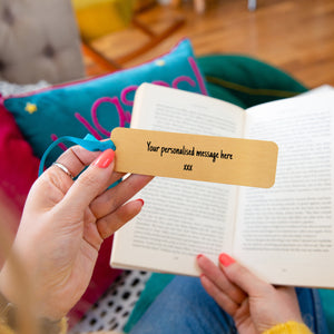 Thank You Teacher Personalised Gold Bookmark