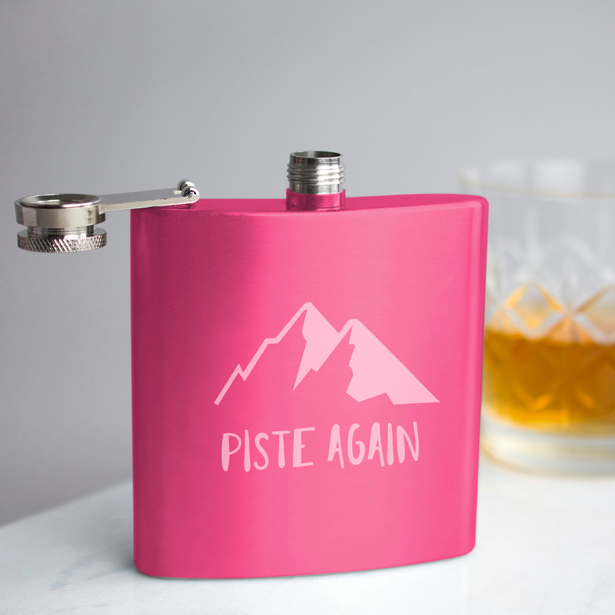 Piste Again' Engraved Hip Flask – Ellie Ellie