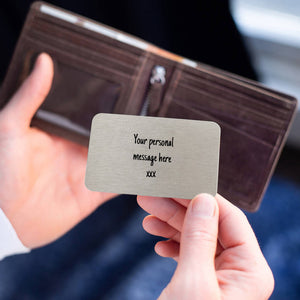 Personalised 'From The Bump' Wallet Keepsake Card