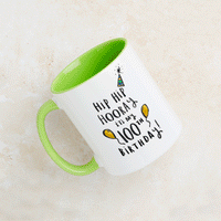Hip Hip Hooray It's My 100th Birthday' Mug