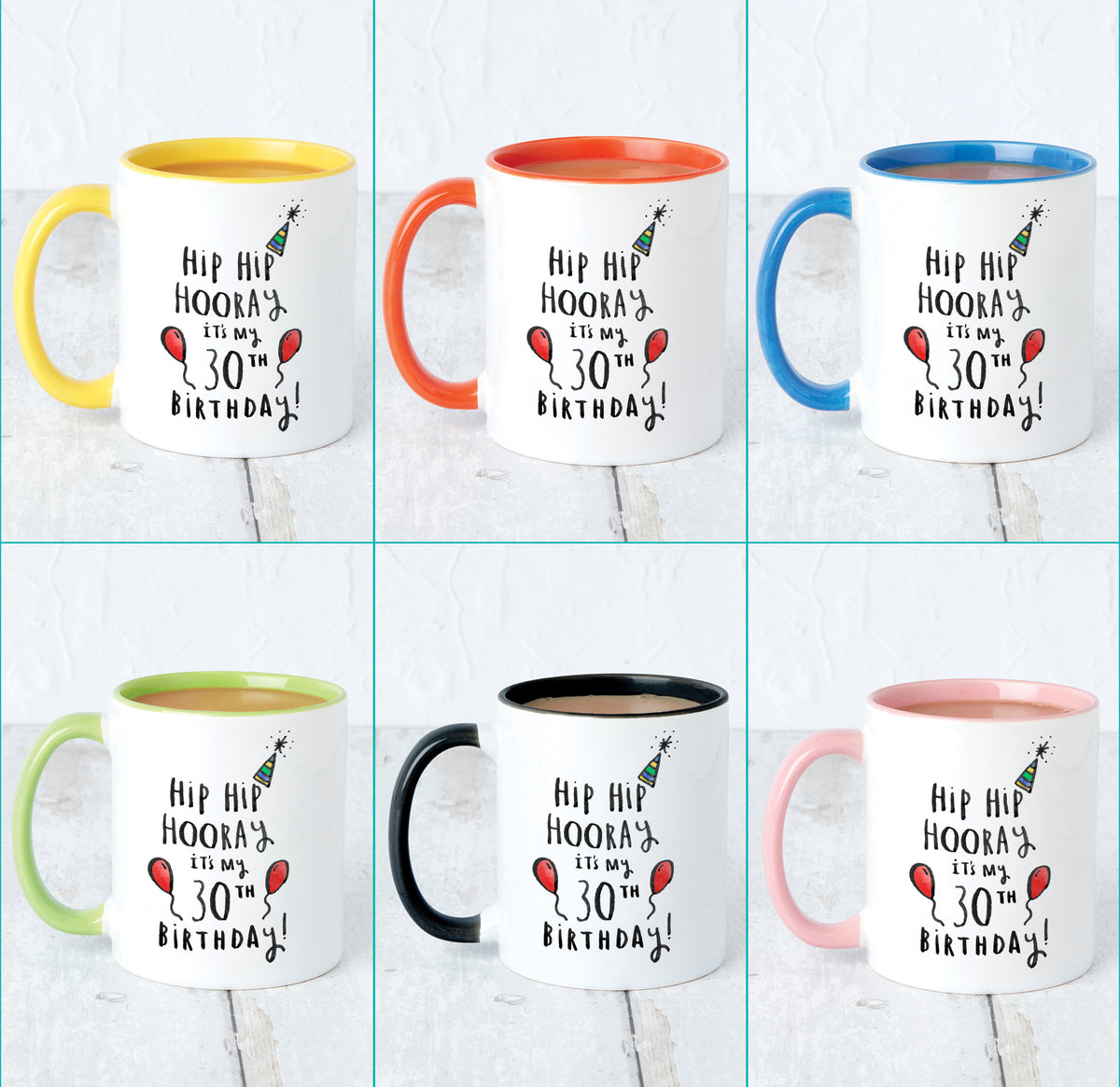 Hip Hip Hooray It's My 30th Birthday' Mug