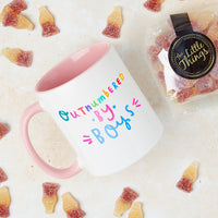 Outnumbered By Boys Mug And Sweet Set