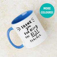 Thank You For Being The Best Teacher' Mug