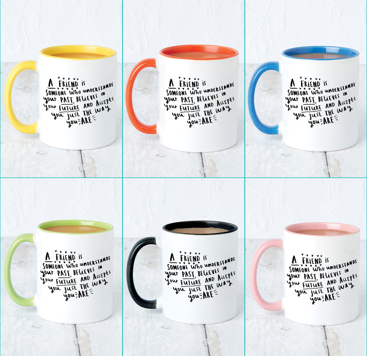A Friend Is A Someone Who' Friendship Mug