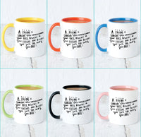 A Friend Is A Someone Who' Friendship Mug