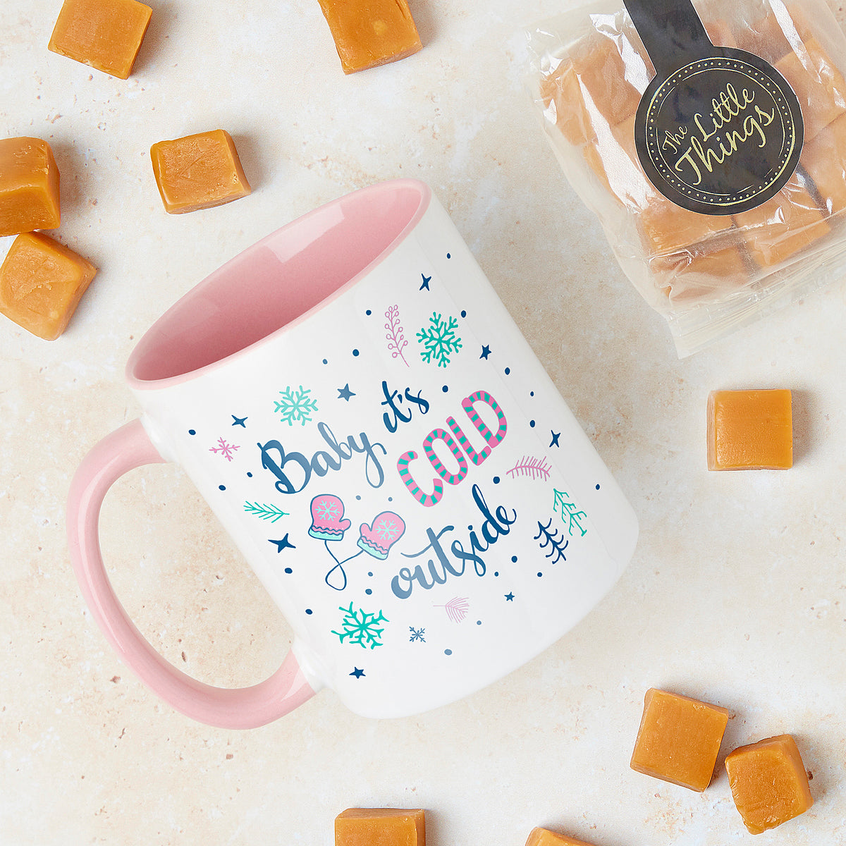 'Baby It's Cold Outside' Mug and Sweet Set