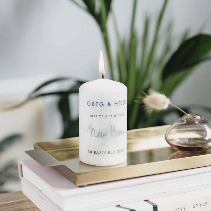 Personalised New Home Candle
