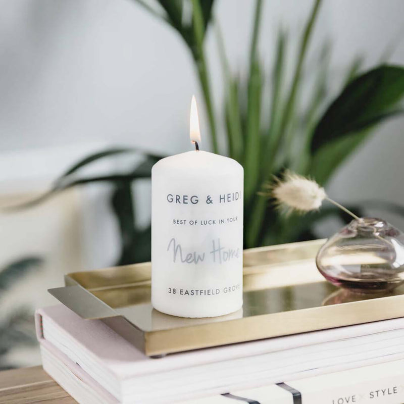 Personalised New Home Candle
