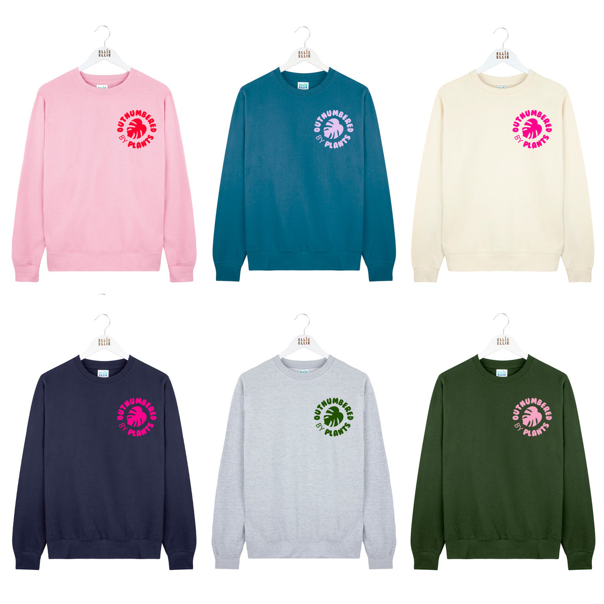 Outnumbered by Plants Crest Sweatshirt