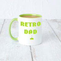'Retro Dad' Space Invader Father's Day Mug
