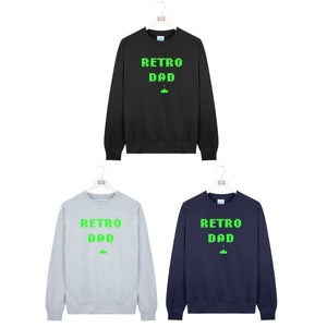 Retro Computer Game 'Retro Dad' Mens Sweatshirt