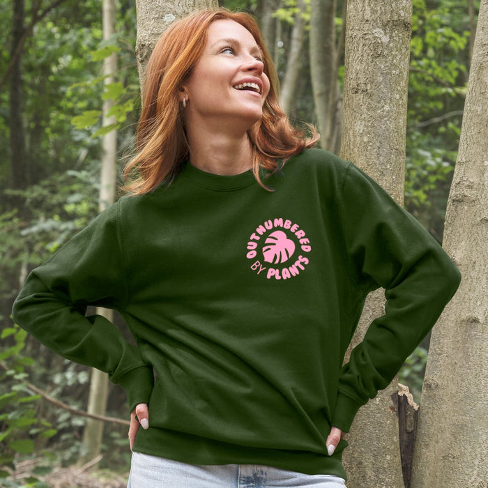 Outnumbered by Plants Crest Sweatshirt