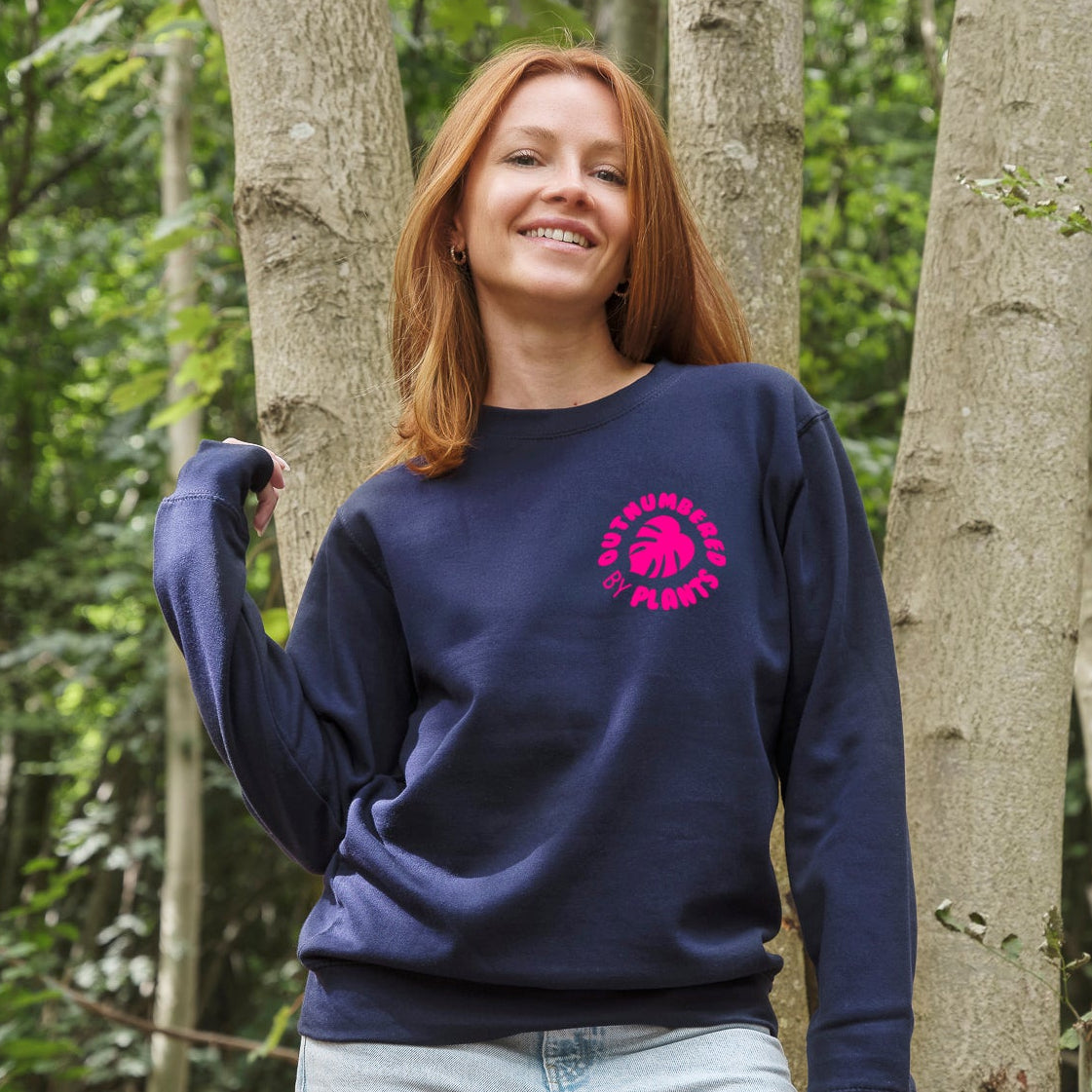 Outnumbered by Plants Crest Sweatshirt
