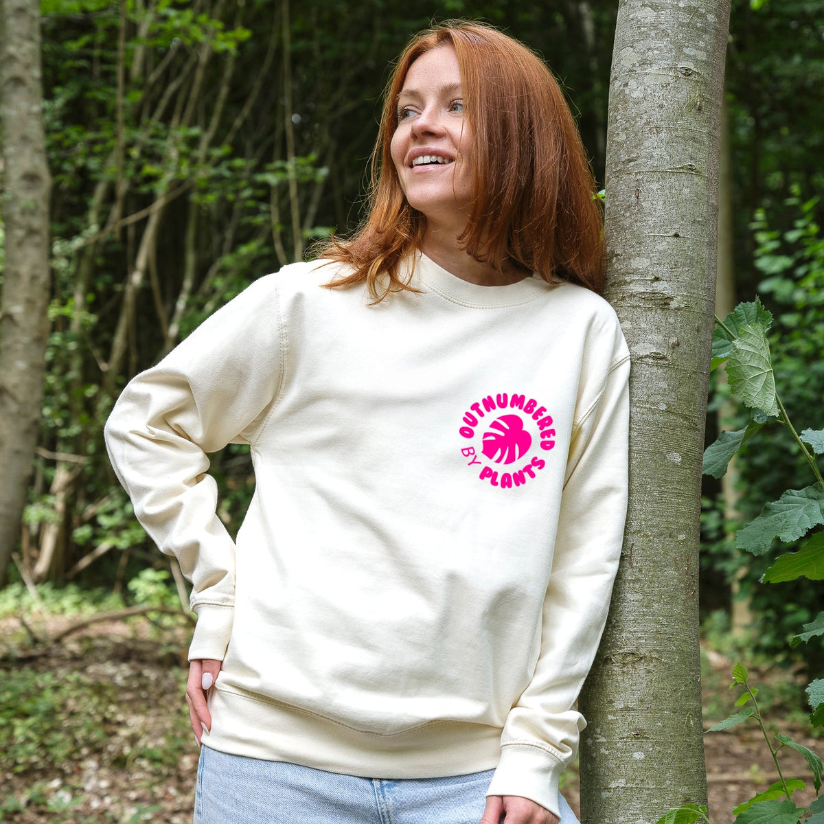 Outnumbered by Plants Crest Sweatshirt