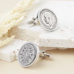 90th Birthday 1933 Sixpence Coin Cufflinks