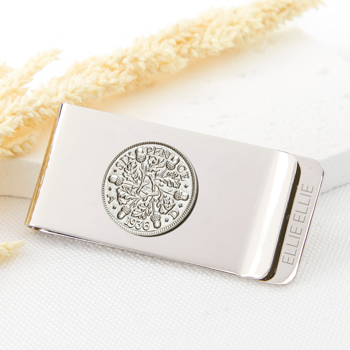 Sixpence 1936 90th Birthday Money Clip