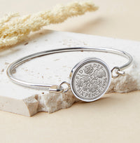 70th Birthday 1956 Sixpence Coin Bangle Bracelet