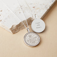 Sixpence 1966 60th Birthday Coin Necklace