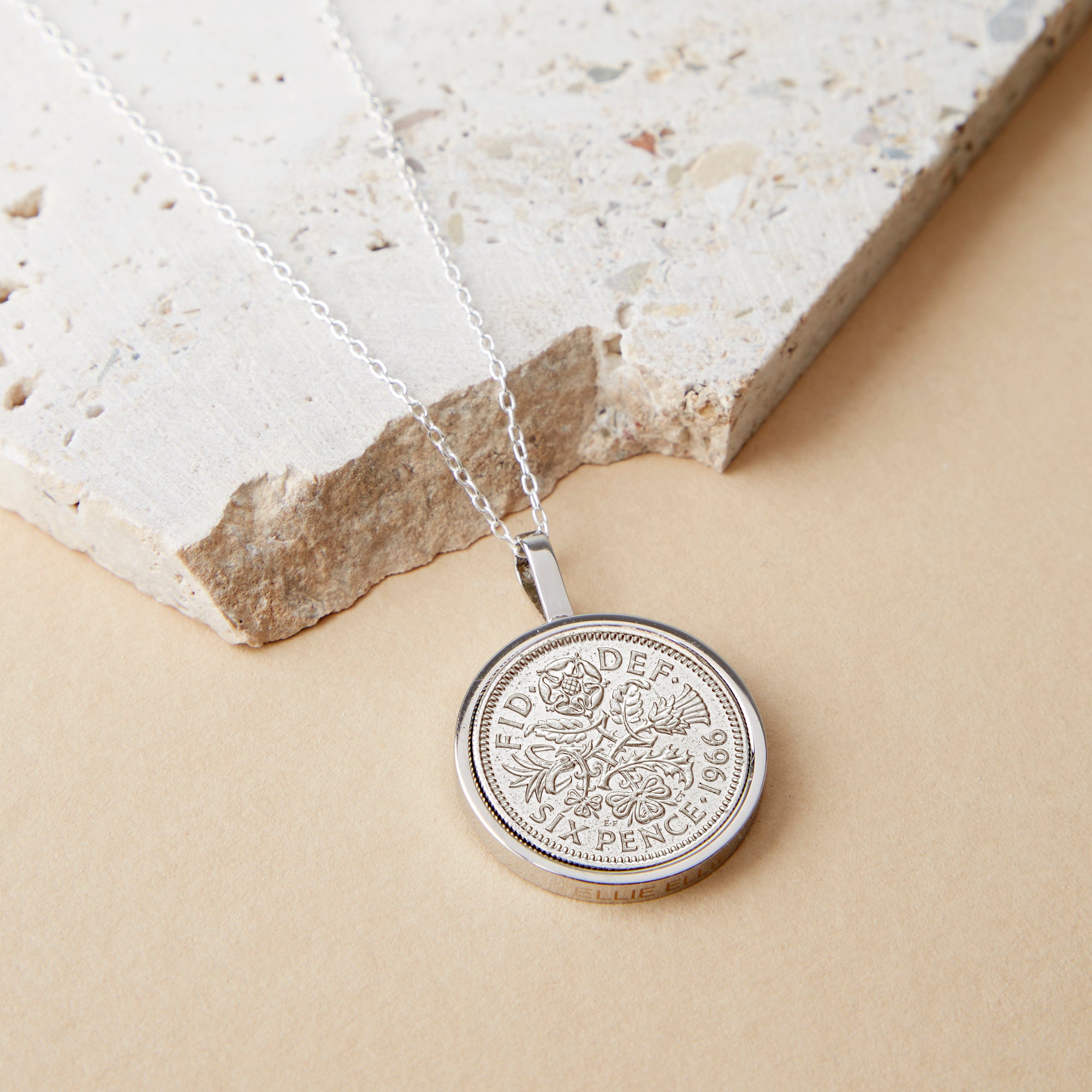 Sixpence 1966 60th Birthday Coin Necklace – Ellie Ellie