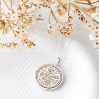 Sixpence 70th 1956 Birthday Coin Necklace