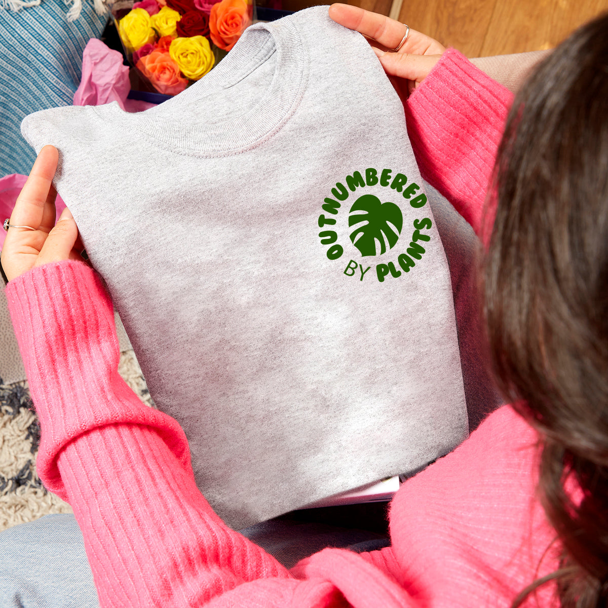 Outnumbered by Plants Tshirt Crest
