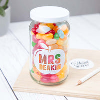 Teacher Personalised Treat Jar and Sweets
