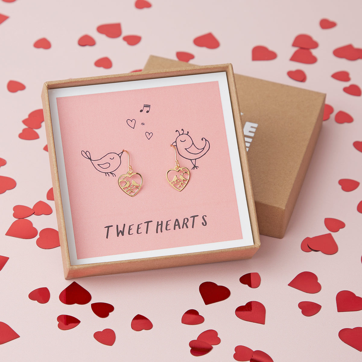 Tweethearts Love Bird Valentines Earrings