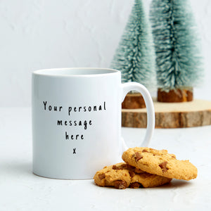 Personalised Couples Christmas Penguin Mug Set