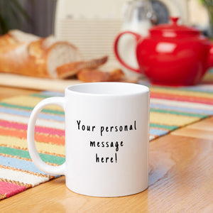 Personalised 'I Wish You Lived Next Door' Mug