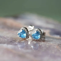 September Birthstone Earrings Sapphire